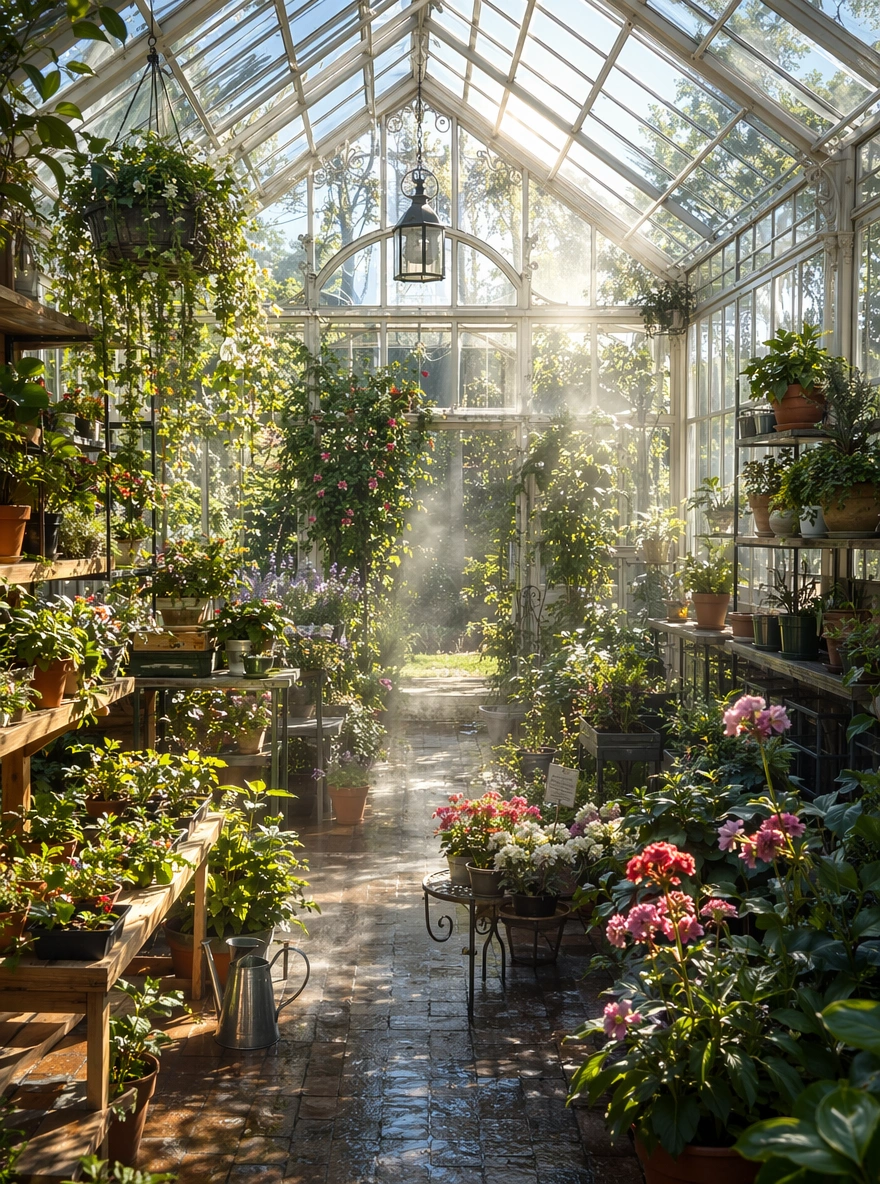 Sunlit Greenhouse